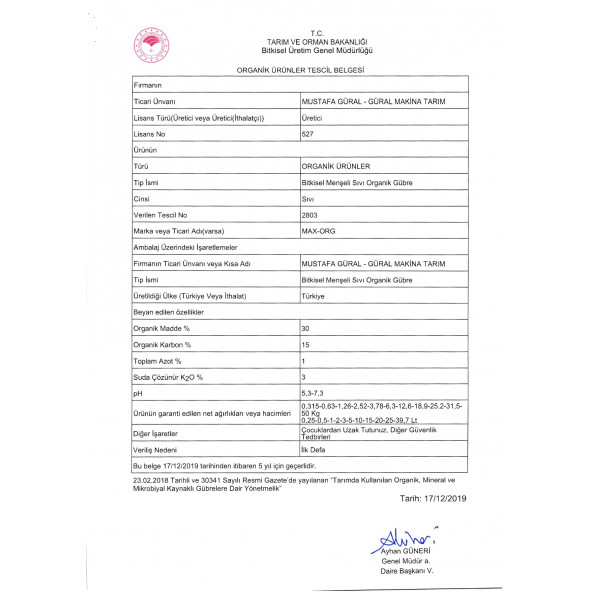 Gmt Max-Org 20 Lt - Resim 4
