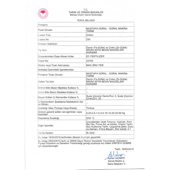 Gmt Max Zinc Fer 1 Kg - Resim 2