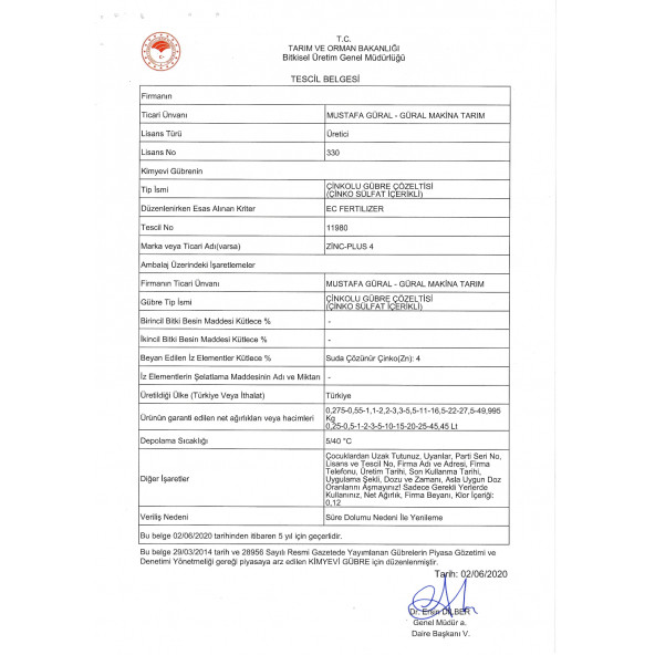 Gmt Zinc Plus 4 5 Lt - Resim 4