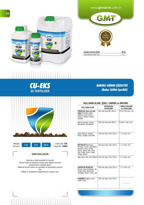 Gmt Cu Eks 100 cc - Resim 2