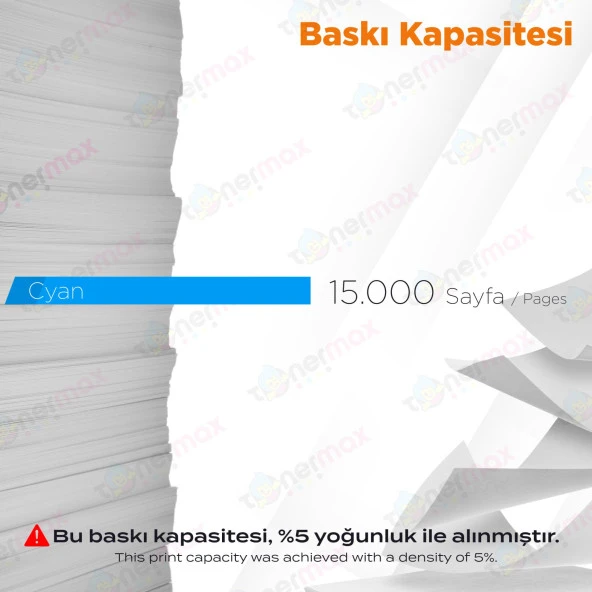 Kyocera TASKalfa 3252ci Muadil Toner Mavi - Resim 3