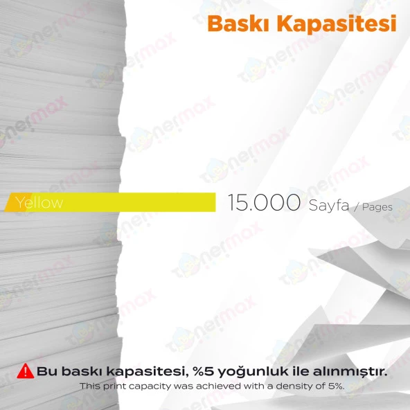 Kyocera TASKalfa 3252ci Muadil Toner Sarı - Resim 3