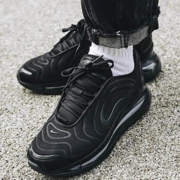 PTTAVM: Nike Air Max 720 Triple Black Kadın Spor Ayakkabı AQ3196-006