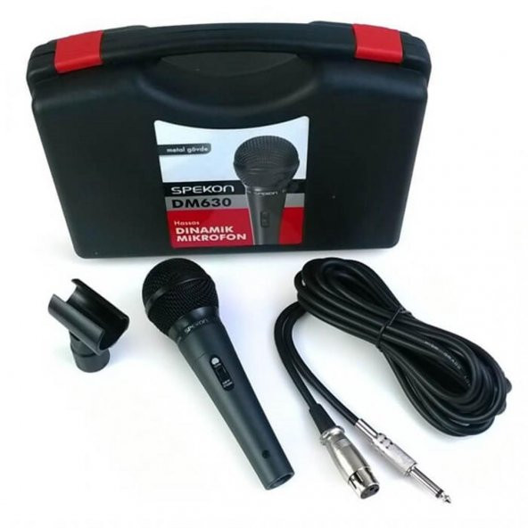 Spekon DM-630 Kablolu Dinamik El Mikrofonu - Cami Mikrofonu ürün görseli 1