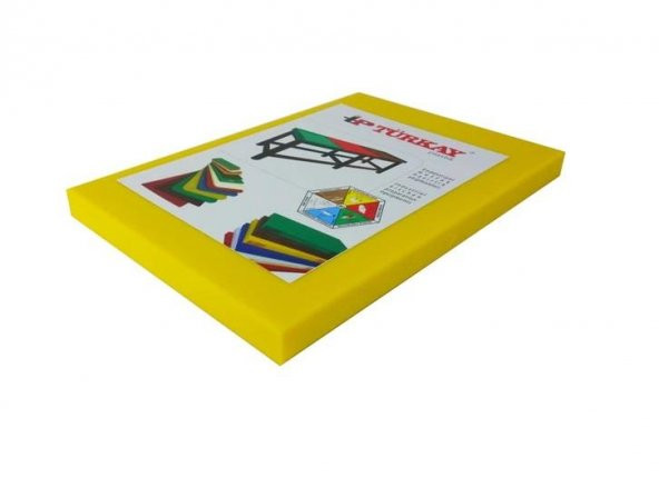 Türkay Polietilen Kesme Tahtası Sarı 60x40x2cm ürün görseli 1