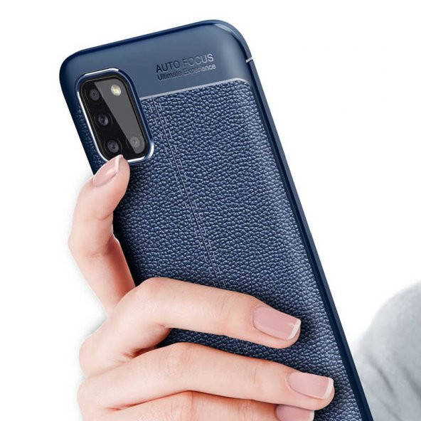 Galaxy A31 Deri Desenli Kamera Çıkıntılı Ultra Koruma Kılıf ürün görseli 1