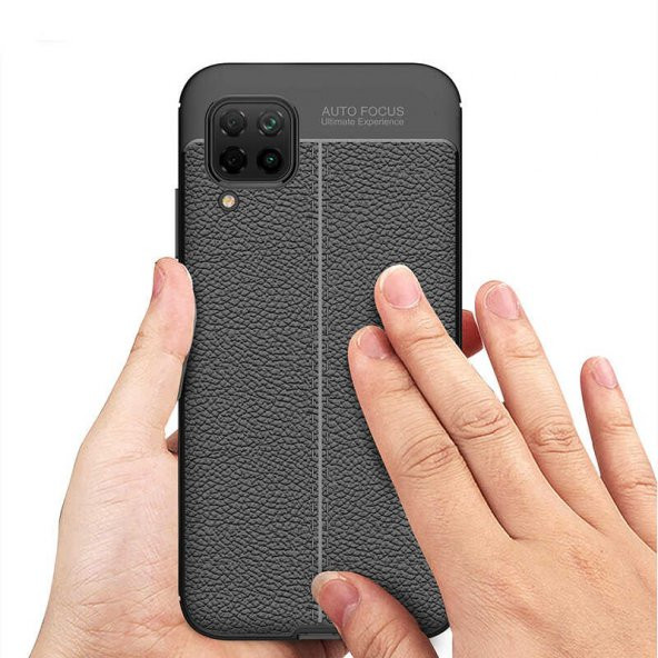 Huawei P40 Lite Deri Desenli Kamera Çıkıntılı Ultra Koruma Kılıf ürün görseli 1