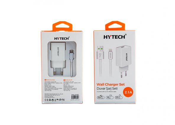 Hytech HY-XE22 2.1A Lightning Kablolu Ev Şarj Adaptörü - Resim 4
