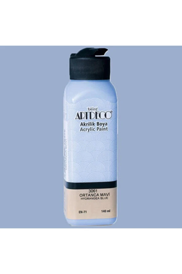 Artdeco Akrilik Boya 140 ML Ortanca Mavi 070R-3061 ürün görseli 1