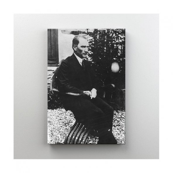 Tabdiko Kanvas  Atatürk Tablosu Dikdörtgen Duvar Dekoru - Resim 2