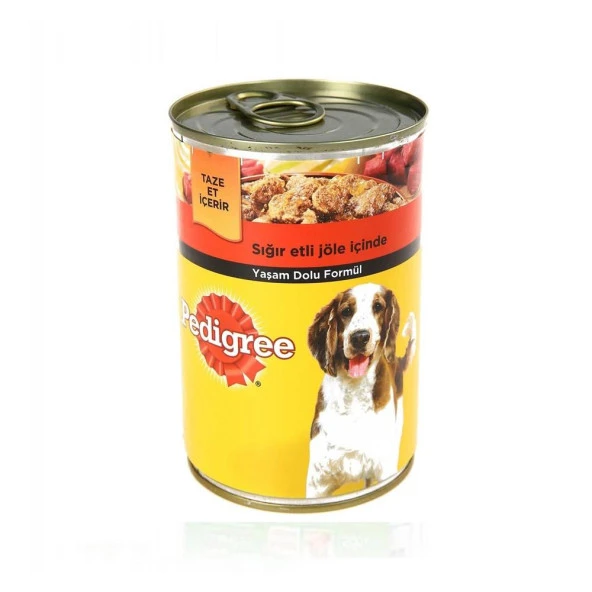 Pedigree Biftekli Yetişkin Köpek Konservesi 400 gr ürün görseli 1
