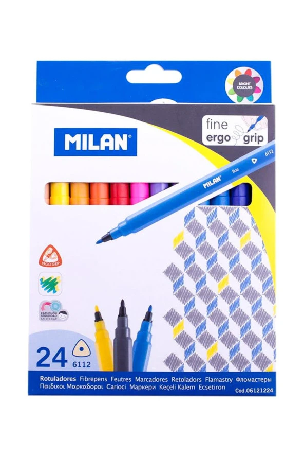 Milan Keçeli Boya Kalemi 24 LÜ ML 80159 ürün görseli 1