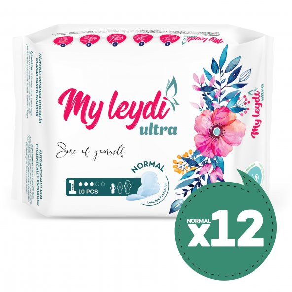 MYLEYDİ ULTRA HİJYENİK PED NORMAL 120 ADET (12 PAKET ) ürün görseli 1