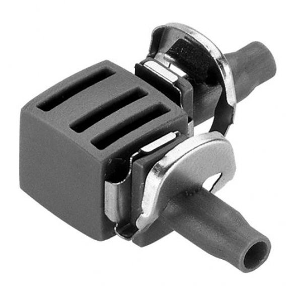 GARDENA 8381-20 L şeklinde 4,6mm hortum birleştiricisi ürün görseli 1