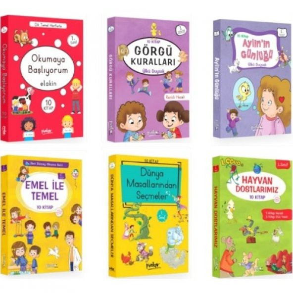 Pinokyo 1. Sınıf Hikaye Seti 6 Kutu 60 Kitap ürün görseli 1