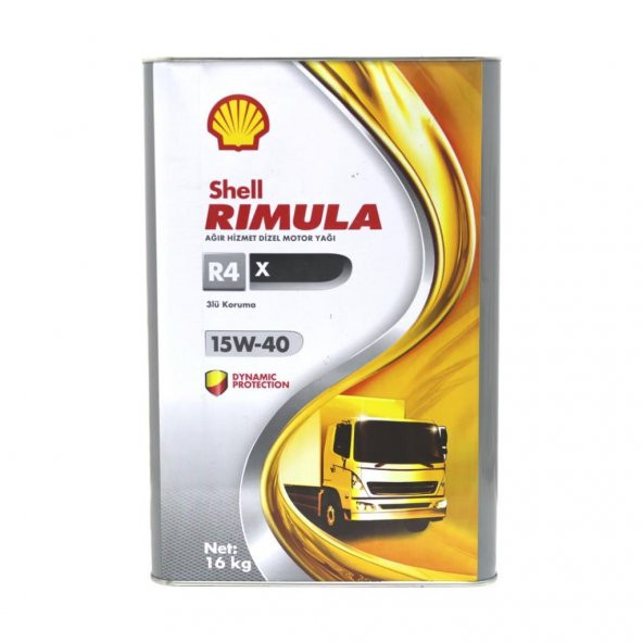 Shell Rimula R4 X 15W-40 16 Lt Ağır Hizmet Dizel Motor Yağı ürün görseli 1
