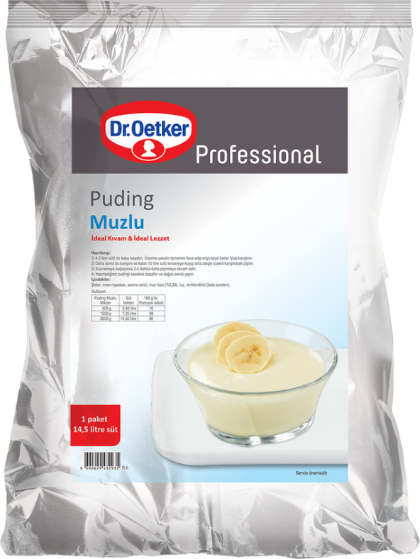 DR OETKER PUDİNG MUZ 3 KG ürün görseli 1