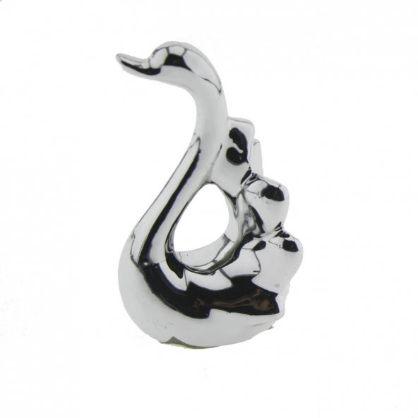Metalize Kuğu Biblo 5x8cm - Resim 2