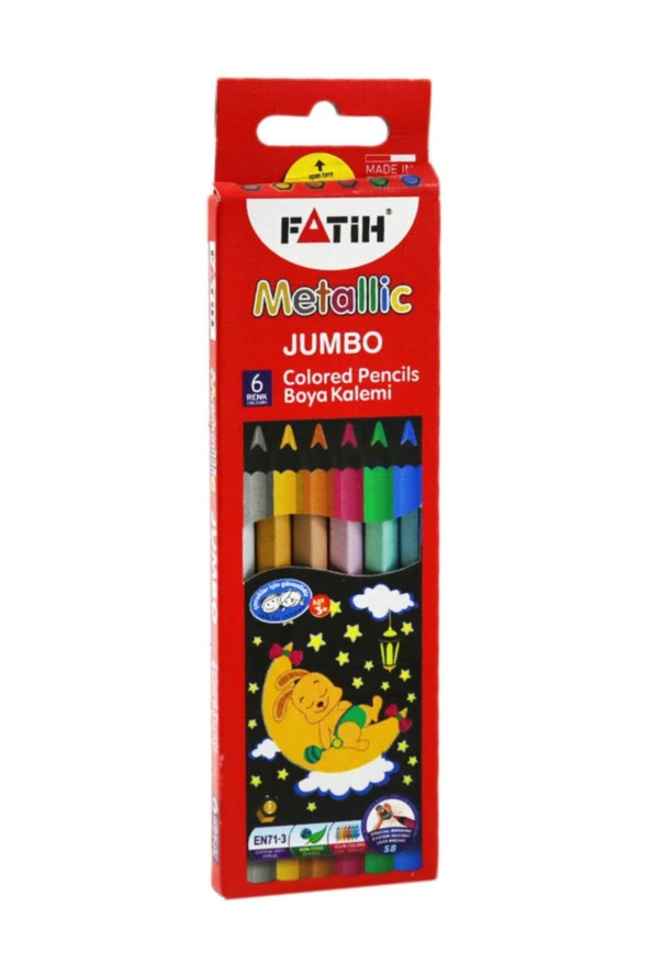 Fatih Kuru Boya Tam Boy Jumbo Metalik 6 LI 33360 ürün görseli 1
