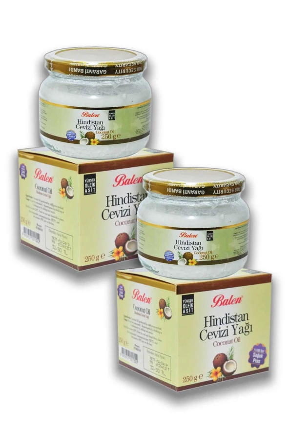 Balen Hindistan Cevizi Yağı Soğuk Pres 2 x 250 gr ürün görseli 1