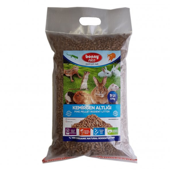 Bonny Nice Doğal Çam Pelet Tavşan Altlığı 5 kg 10 l ürün görseli 1