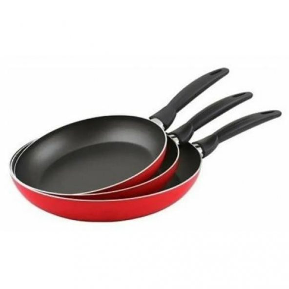 MEHTAP 3 LÜ TEFLON TAVA SETİ 18+22+26 cm Tava Mehtap Tava Seti Teflon Tava Seti ürün görseli 1