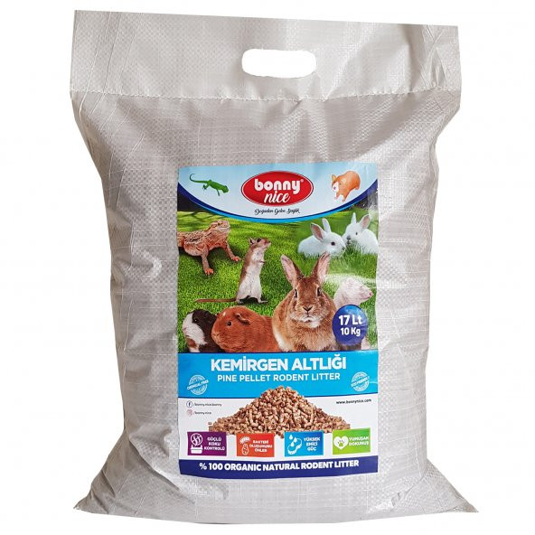 Bonny Nice Doğal Çam Pelet Hamster Altlığı 10 kg 20 l ürün görseli 1