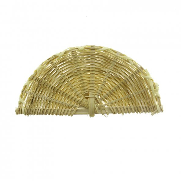 25 Adet 10x5cm Küçük Hasır Yelpaze ürün görseli 1