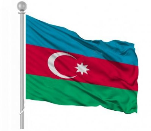 Azerbaycan Bayrağı 70X105CM. ürün görseli 1