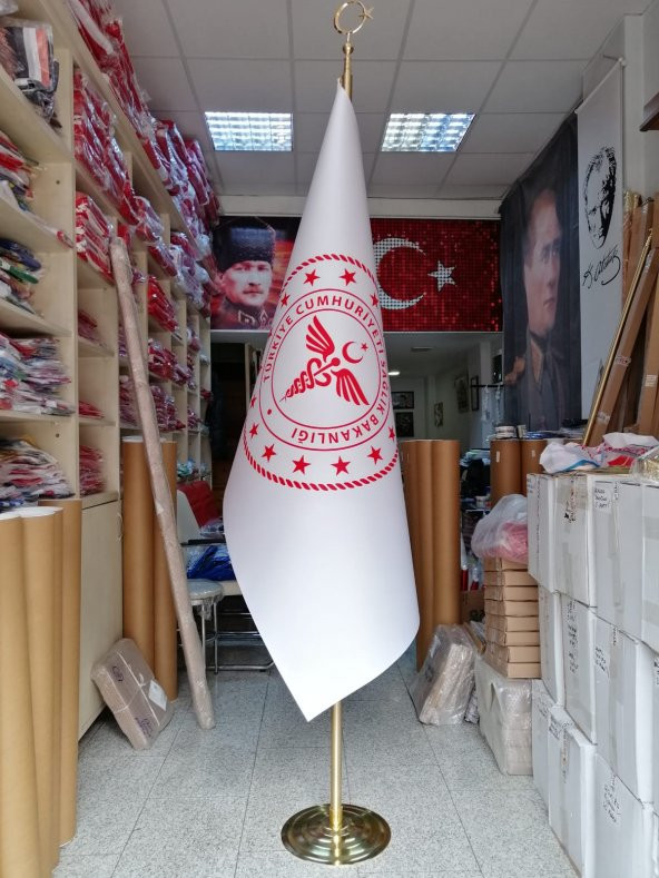 Sağlık Bakanlığı Yeni Logolu Makam Bayrağı ürün görseli 1