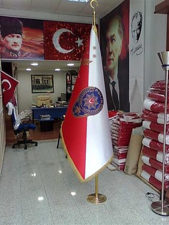 ÖZEL LOGOLU TELALI MAKAM BAYRAĞI ürün görseli 1