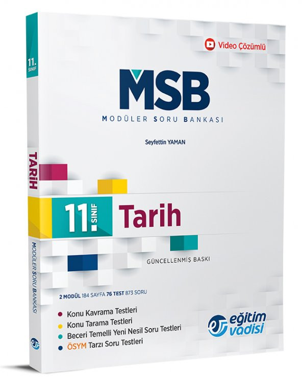 EĞİTİM VADİSİ 11.SINIF TARİH SORU BANKASI-2020 ürün görseli 1
