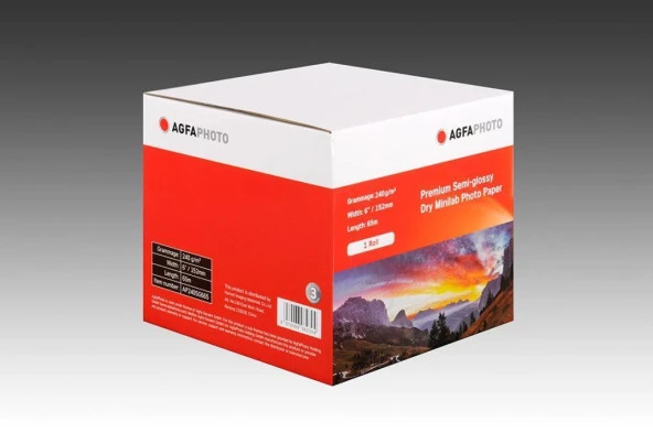 Agfa Photo İnkjet Fotoğraf Kağıdı 15.2 (152 mm) Mat 65 Metre DX100 Yazıcıya Uyumlu ürün görseli 1