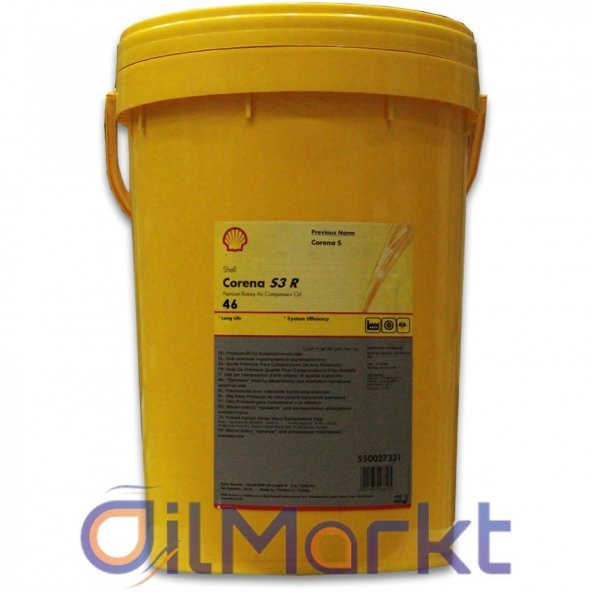 Shell Corena S3 R 46 Kompresör Yağı 20 Lt ürün görseli 1