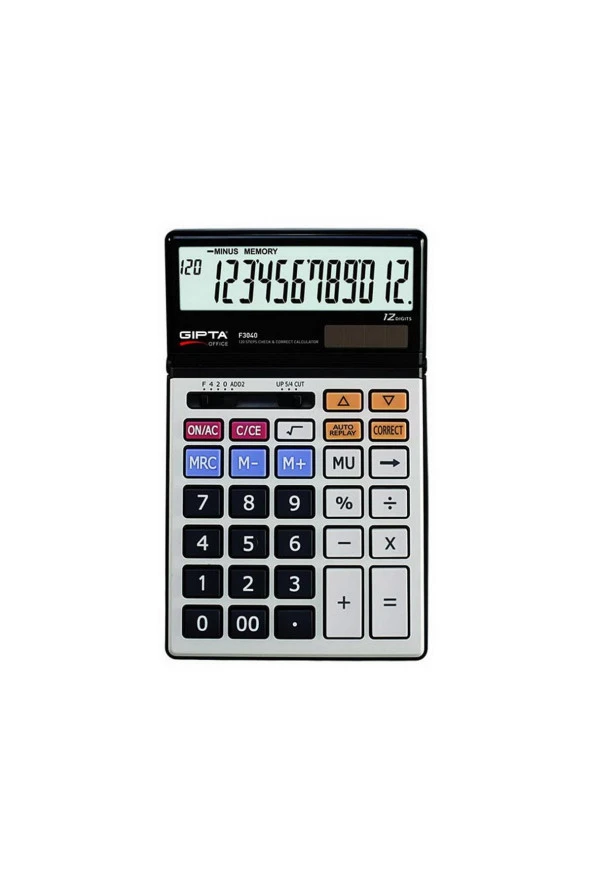 Gıpta Hesap Makinası Masa Üstü 12 Hane F3040 ürün görseli 1