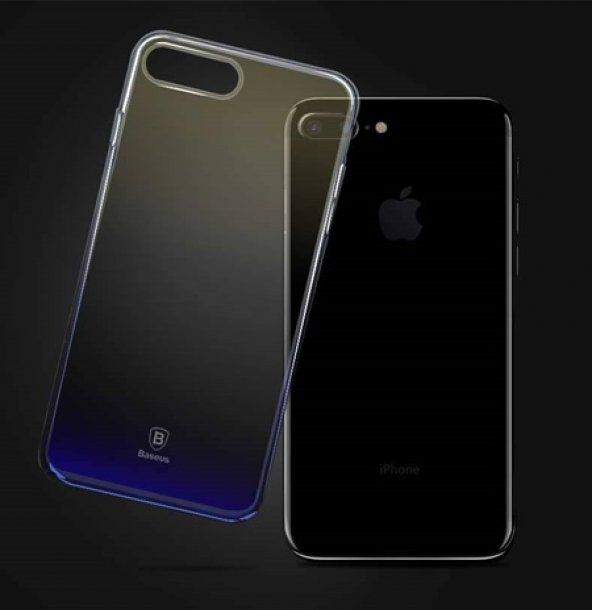 Ceponya Apple iPhone 7 Baseus Renk Geçişli Glaze Case Kılıf - Resim 6