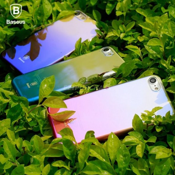 Ceponya Apple iPhone 7 Baseus Renk Geçişli Glaze Case Kılıf - Resim 9