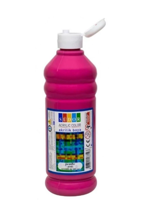Südor Akrilik Boya 500 ML Pembe SD1009-06 ürün görseli 1