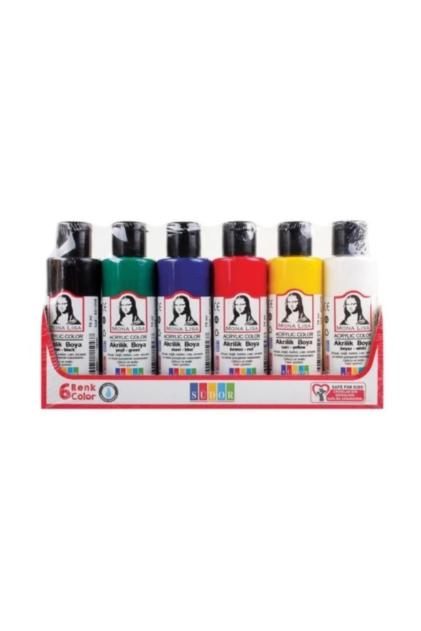 Monalisa Akrilik Boya Şişe 6 LI 70 ML SD1006 ürün görseli 1