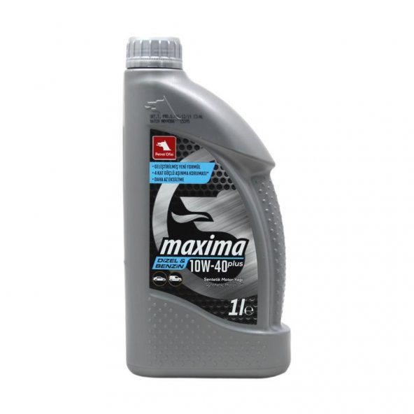 Petrol Ofisi Maxima Plus 10W-40 1 Lt Sentetik Motor Yağı ürün görseli 1