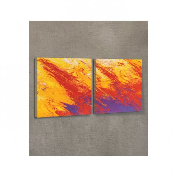 Impressive Sky 2 Parça Kanvas Tablo 80X40 Cm - Resim 2