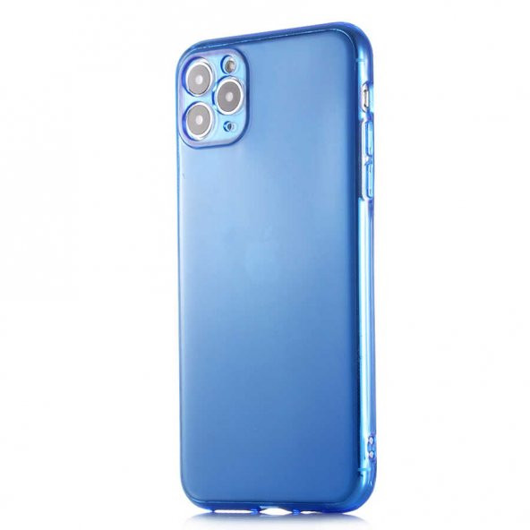 iPhone 11 Pro Max Kılıf Kamera Çıkıntılı Renkli Transparan Mun ürün görseli 1