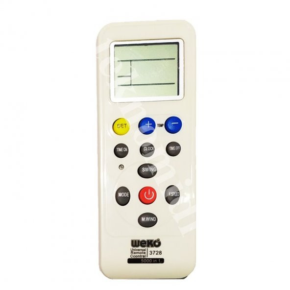 Üniversal Klima Kumandası Weko3728 - Tm1188 ürün görseli 1