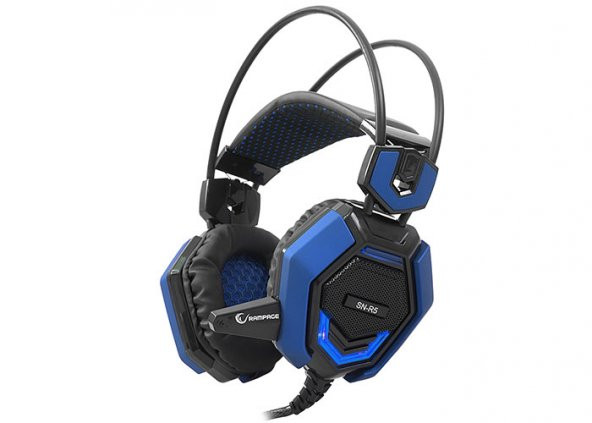 Rampage SN-R5 X-CORE Siyah-Mavi Oyuncu Mikrofonlu Kulaklık ürün görseli 1
