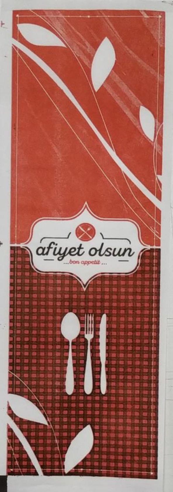 Çatal Kaşık Bıçak Servis Kağıdı 100 Adet ürün görseli 1