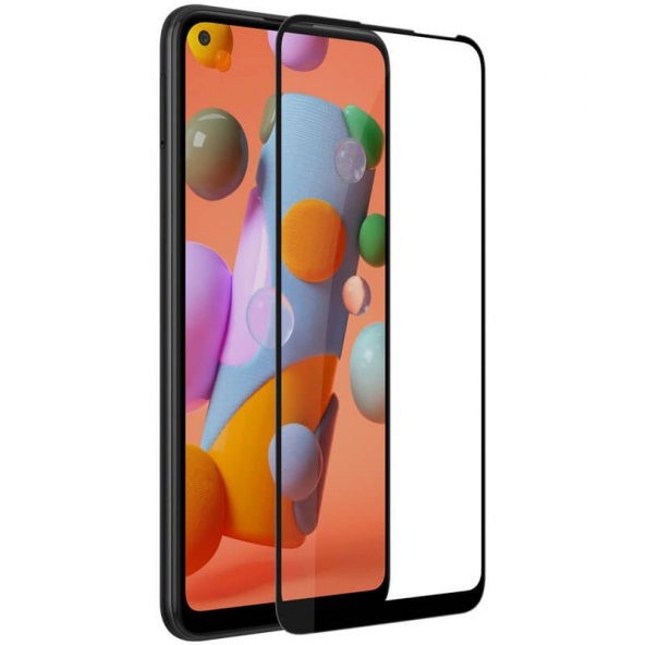 Bufalo Samsung Galaxy A11 Ekran Koruyucu 5D Temperli Cam Siyah ürün görseli 1