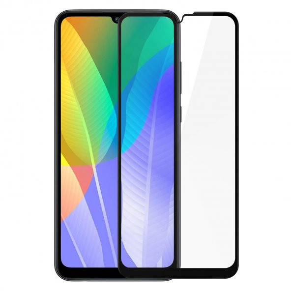 Bufalo Huawei Y6p Ekran Koruyucu 5D Temperli Cam Siyah ürün görseli 1