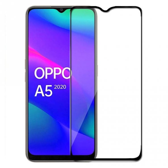 Bufalo Oppo A5 2020 NANO 10D Cam Ekran Koruyucu Siyah ürün görseli 1