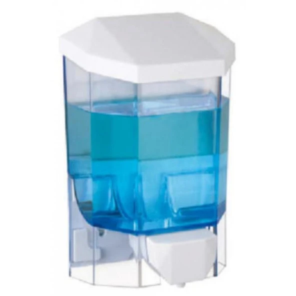 Maxiflow Plastik Şeffaf Sıvı Sabunluk Dispanseri 500 ML ürün görseli 1