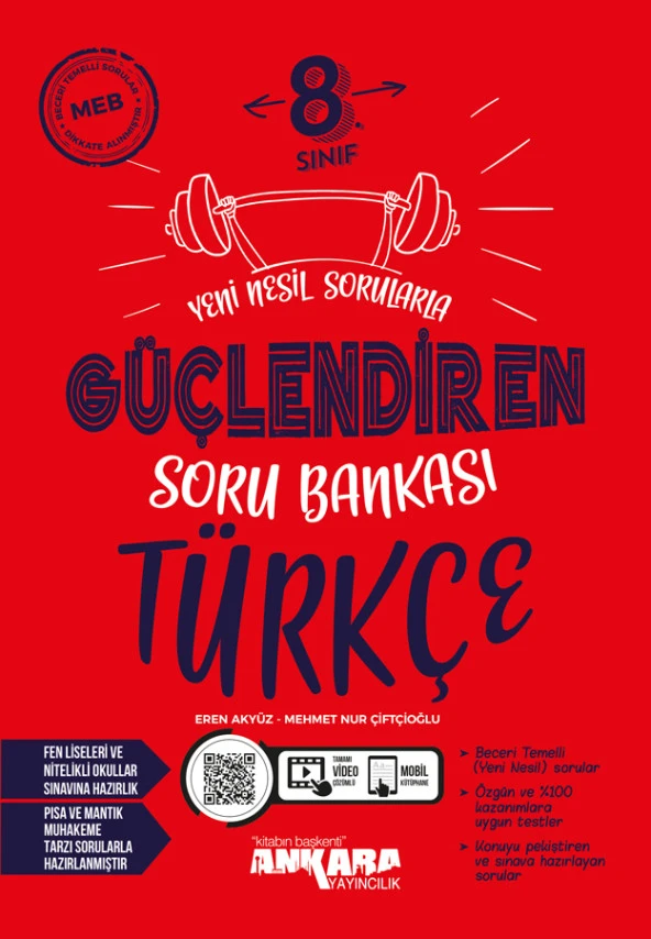 Ankara 8.Sınıf Güçlendiren Türkçe Soru Bankası ürün görseli 1